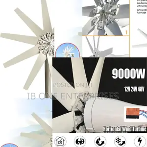 Goodbye to High Bills With Powerful 9000w 48v Horizontal Wind Turbine