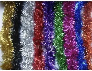 12pcs Xmas Tinsel Garland Indoor and Outdoor Decorations