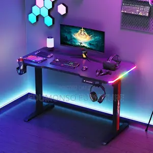 Electric Standing Gaming Desk RGB Led 140cm