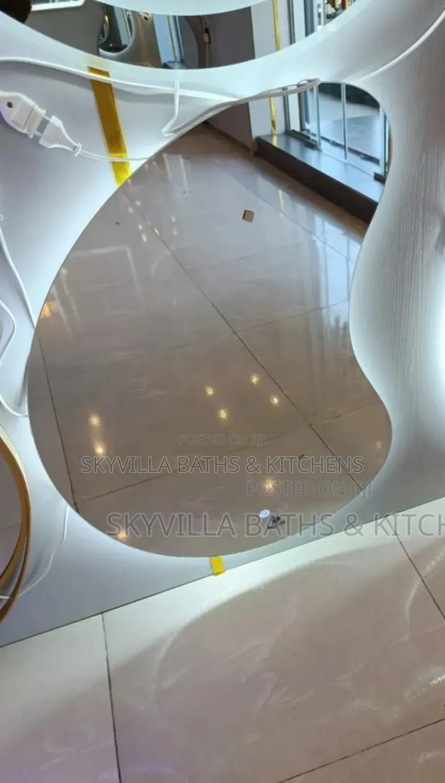 60cm Beans Shape Led Mirrors