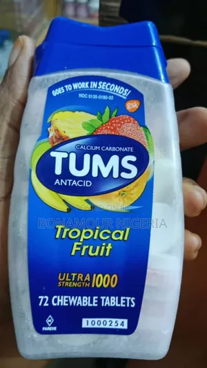 GSK Tums Antacid ( Calcium Carbonate) X72 Chewable Tabs