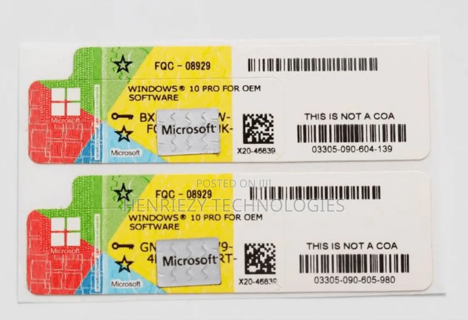 Windows 10 Professional Genuine Key