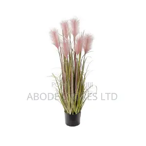 120cm Potted Artificial Plant Pink Pampas Grass With Pink Tip
