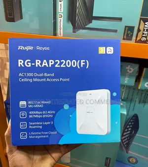 Ruijei Rg- Rap2200(F) Ac1300 Dual-Band Ceiling Mount Access Point