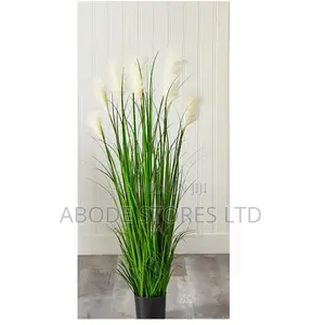 90cm Potted Artificial Onion Grass Plant With Dog Tail