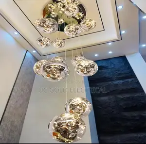Round Chandelier Living Room Villa Luxury Chandelie Round Chandelier