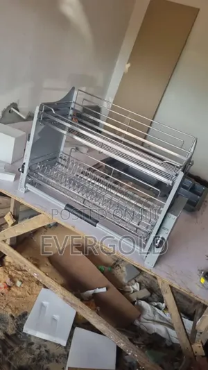 80cm Pull Down Plate Rack