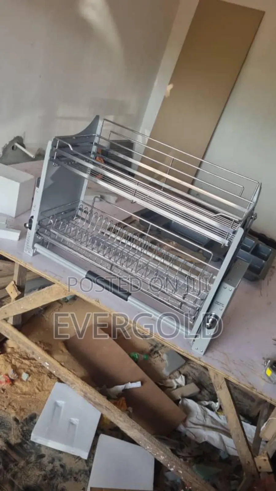 80cm Pull Down Plate Rack