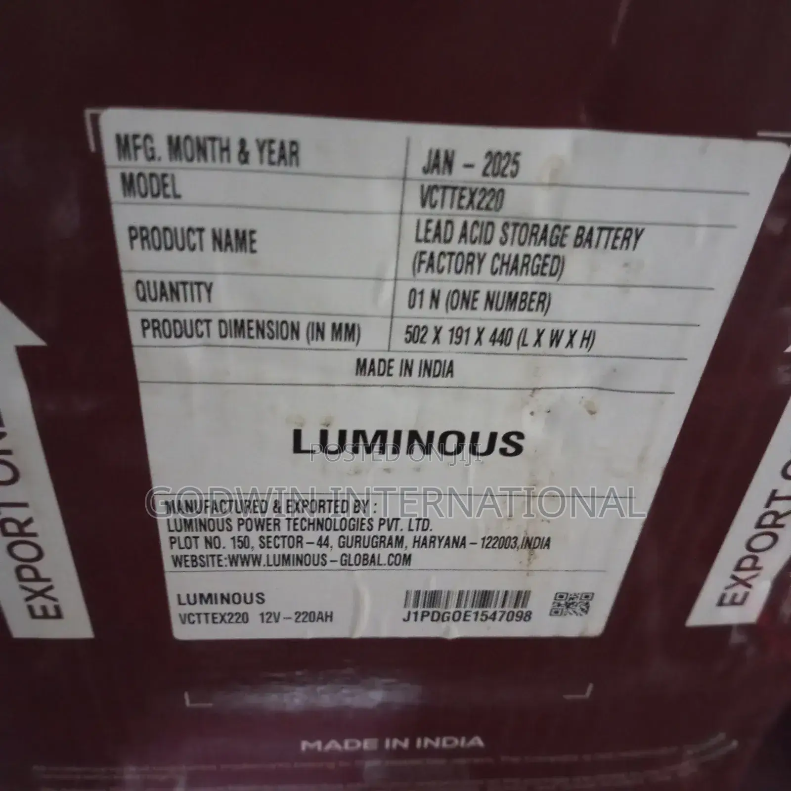 Luminous Battery 220a