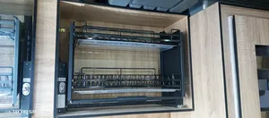 Black 80cm Pull Down Plate Rack Available