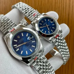 Nice Couple Watch Rolex Stainless Steel Combo