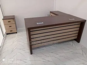 1.6m Office Table With Mobile Drawer and Extension