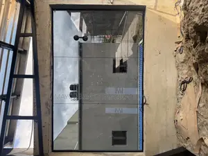 Gray Frameless Permanent Glass