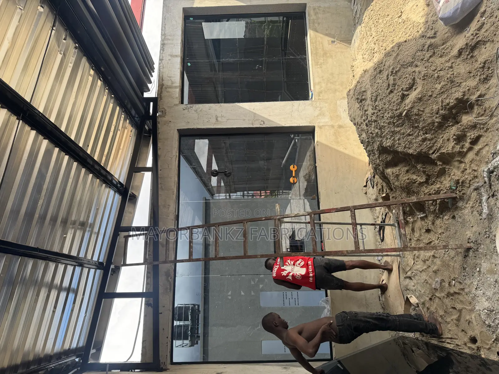 Gray Frameless Permanent Glass