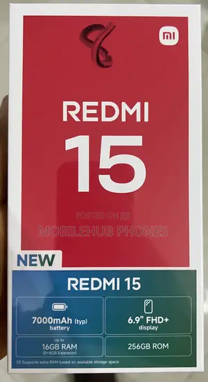 New Xiaomi Redmi 15 256 GB Black