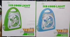 Rechargeable Fan With Led Lamp