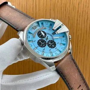 Diesel Quality Luxury Men Automatic Engine Genuine Leather Wristwatch