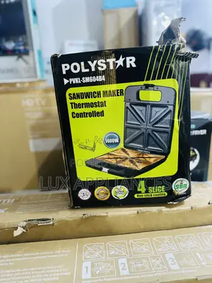 Powerful 1400w Polystar Toaster With Stainles Steel Design
