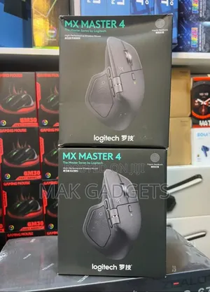 Logitech Mx Master 4, Ergonomic Wireless Mouse With Advanced