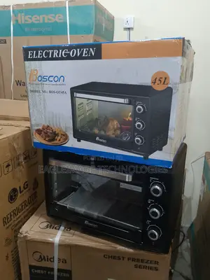 Stylish Black Boscon 45l Electric Oven for Your Kitchen