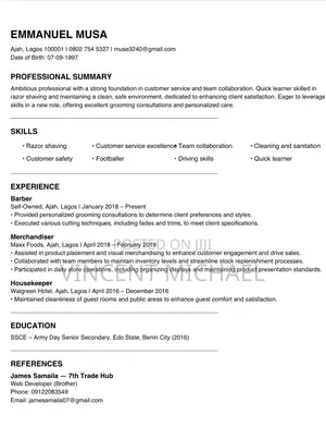 Health Beauty CV