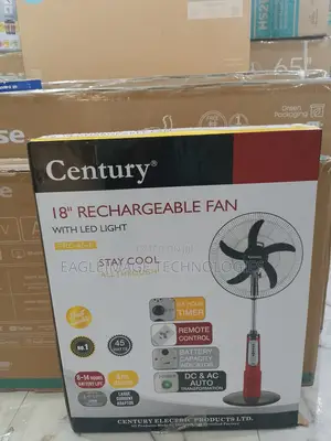 Century 18 Inches Portable Standing Fan - Remote Control Included