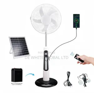 Solar Pedestal Floor Fan