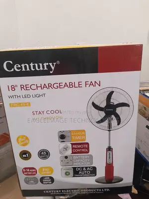 Hot Deal: Century 18 Inches Rechargeable Fan - Beat the Heat!
