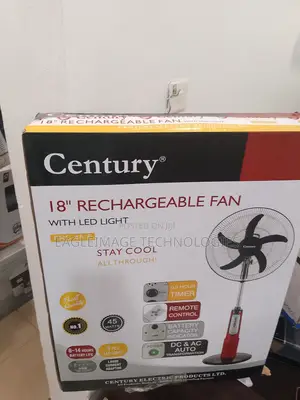 Century Rechargeable 18 Inches Fan - Built for Nigerian Homes