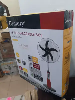 Century 18" Rechargeable Fan - Wide Coverage, Low Noise