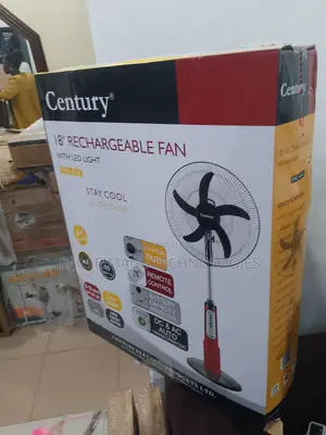 Century 18 Inches Pedestal Rechargeable Fan - Easy Setup Use