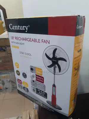 Century 18" Standing Rechargeable Fan - 12v/7ah Sealed Battery