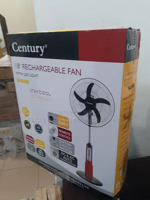 New Stock: Century 18-Inch Rechargeable Fan - Full Warranty