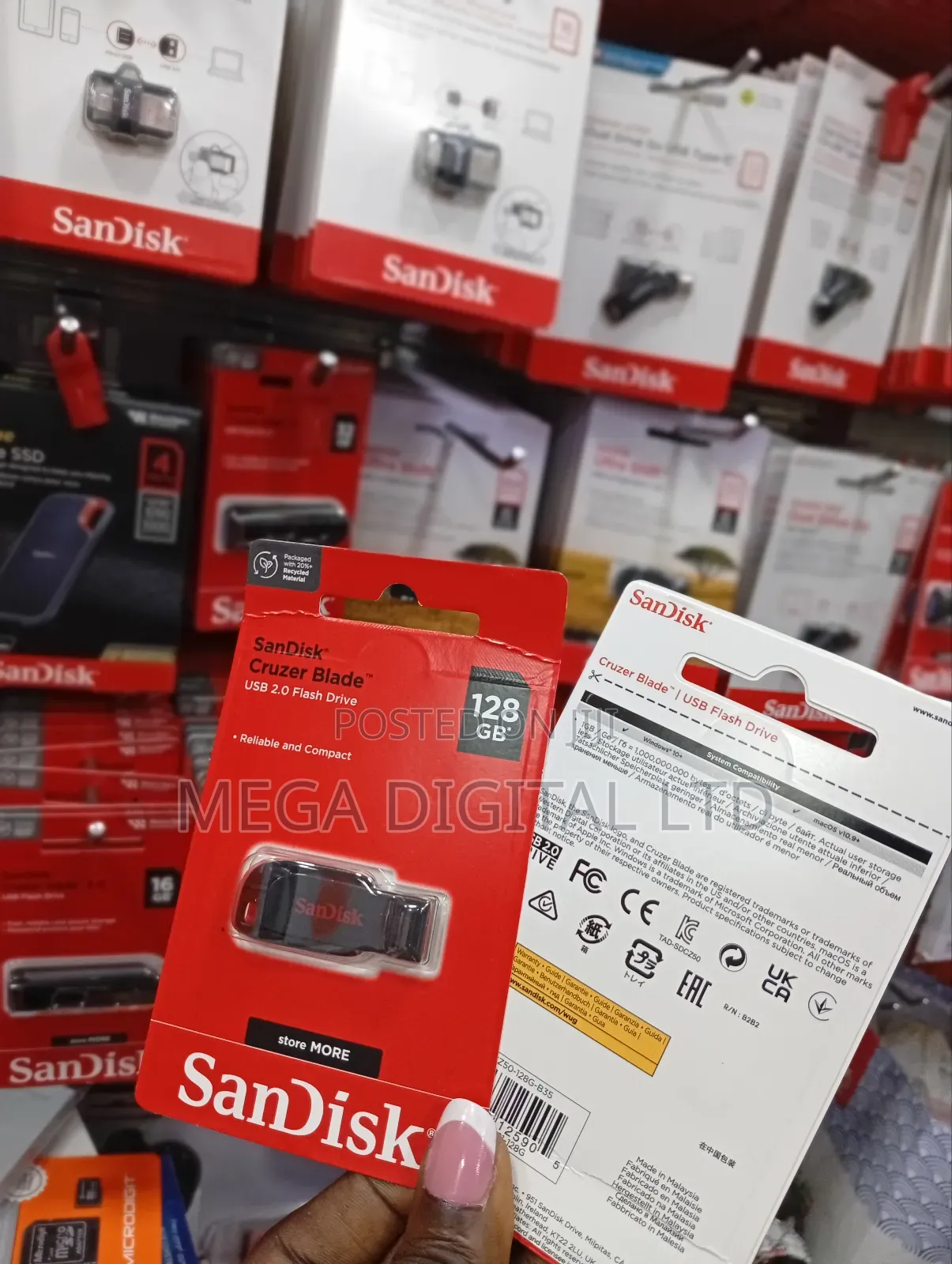 128gb Blade Sandisk Flash Drive