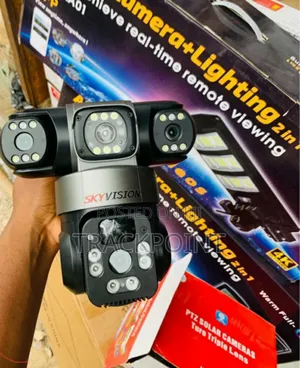 CCTV Solar Camera With Triple Lens 10mp