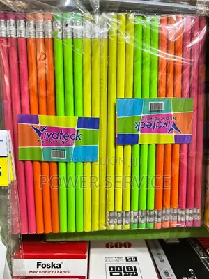 1 Pack Bright Colored Pencils #2 Hb Lead --12 Pencils Per Pack