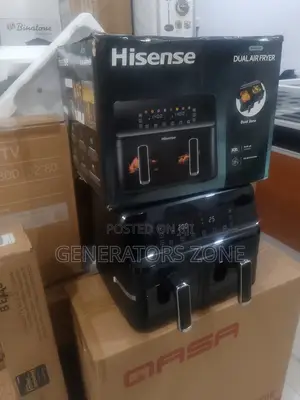 Hisense Dual Air Fryer 8l Model H08afbk2s1