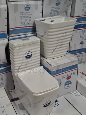 Executive Water Closet With Hanging Wash Hand Basin