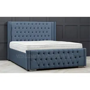 Luxury Upholstered Bed Frame With Soft Headboard