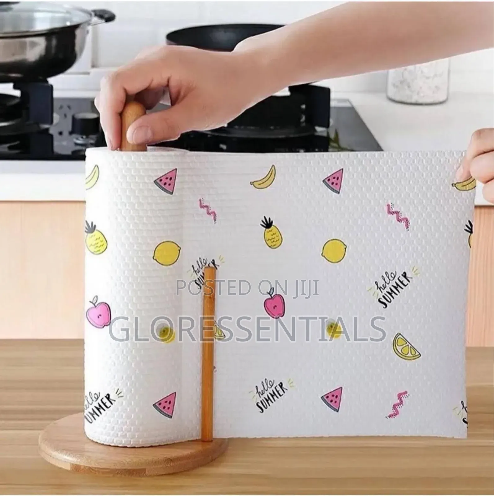 Wooden Tissue Stand Holder