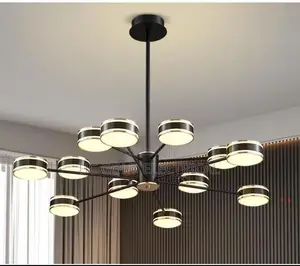 Modern Glass Iron High-End Luxury Led Pendant Ceiling Light Lighting