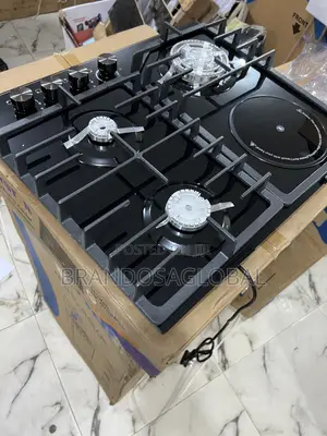 Polystar 3+1 Built in Gas Hob – Durable Glass Top Pv-Gt60g3h