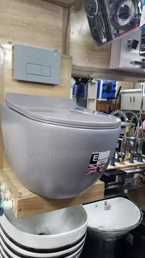 Title: Modern Wall-Hung Toilet With Dual Flush System