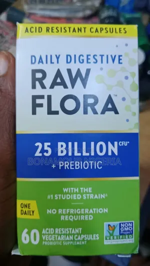 Daily Digestive Raw Flora 25 Billion X 60 Capsules