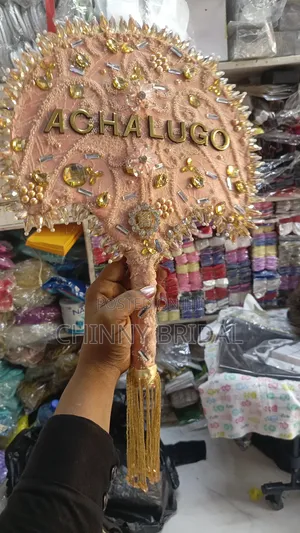 Stoned Peach Hand Fan
