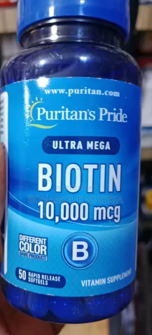 Ultra Mega Biotin 10000mcg X 50 Softgels