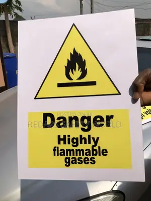 Highly Flammable Sign