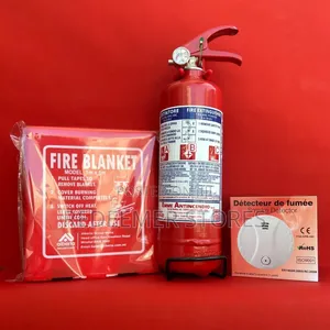 Home Fire Safety Pack-.. Smoke Detector /Fire Blanket / Extinguisher