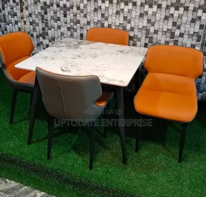 Square 4 Seater Marble Dining
