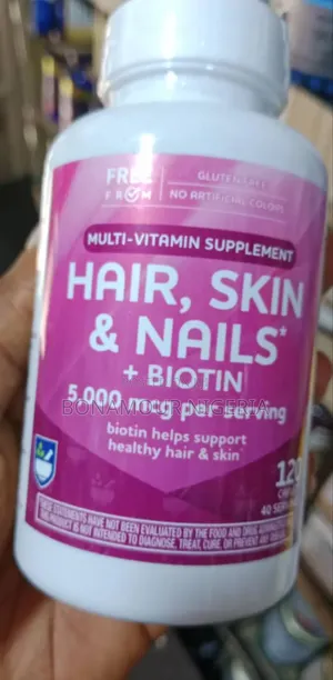 Hair, Skin, Nails + Biotin 5000mcg X 120 Capsules